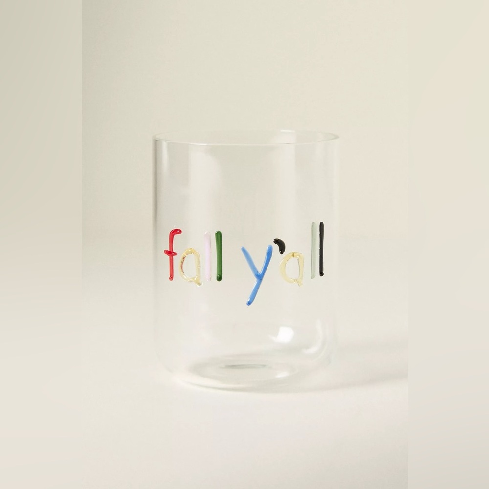THE LOVE NOTES JUICE GLASS
Style No.  94577467
Color:  Fall Yall
Size:  One Size